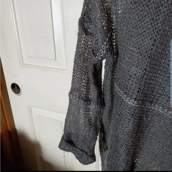 Vintage Havana Black gray open weave sweater - Picture 7 of 7